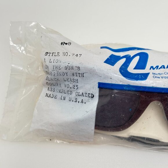 Martin Sunglasses for Men for sale | eBay Martin-Copeland Sunglasses Lion In The Sun Style 747 Burgundy Black Color 25 N8